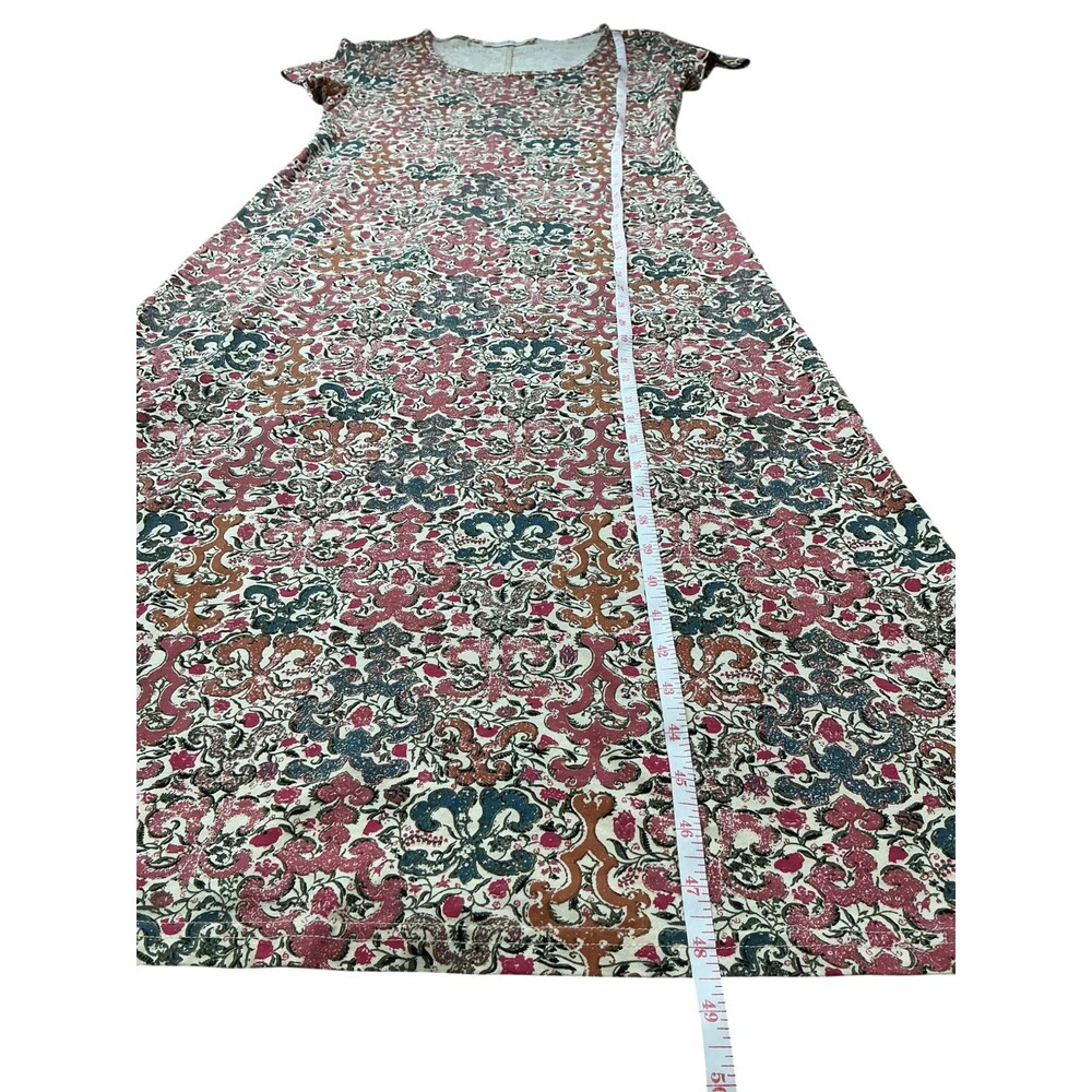 Peruvian Connection Malabar Pima Cotton Dress Size Medium Ethnic Print Midi BOHO - Picture 11 of 12